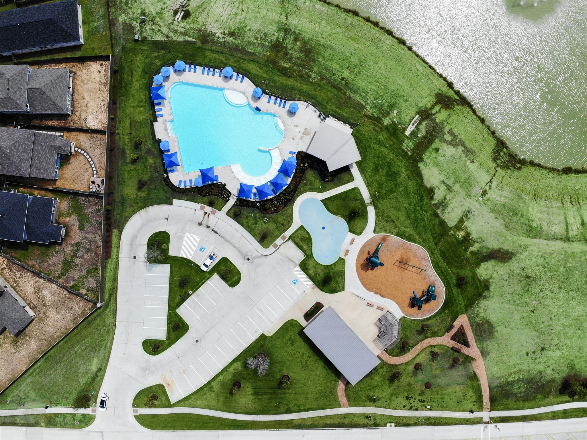 14380 Oceanblue Way Splendora, TX 77372 - Photo 15 of 24 an aerial view of a house having outdoor space