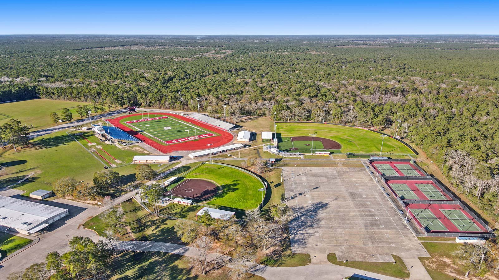 14380 Oceanblue Way Splendora, TX 77372 - Photo 21 of 24 an aerial view of residential houses with outdoor space