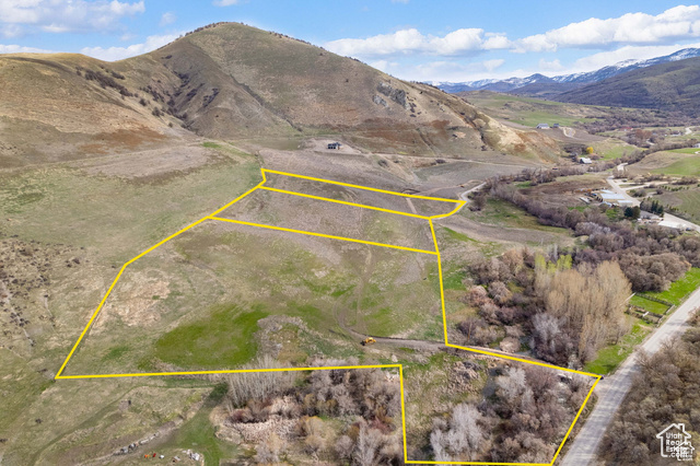 5337 East Maple Creek Road, Unit 1 Franklin, ID 83237 - Photo 3 of 28 View of rural area featuring mountains and property parcel outlined