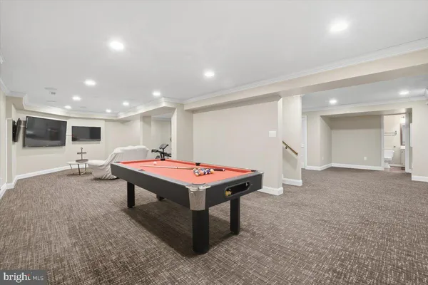 a view of a car in garage