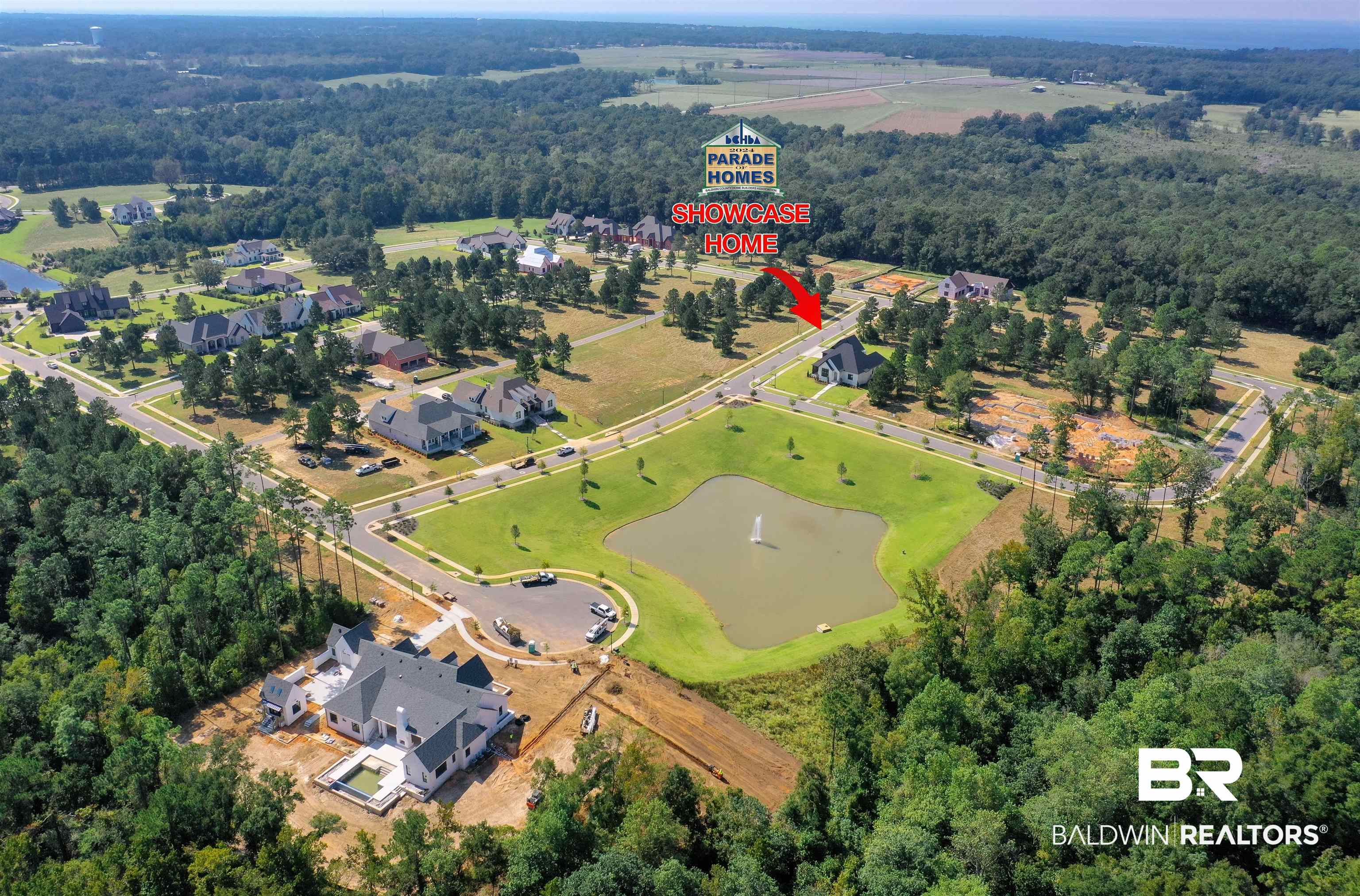 601 Teton Rdg Road Fairhope, AL 36532 - Photo 3 of 59 Professionally Landscaped Corner Lot Fully Irrigated and Overlooks Stocked Lake
