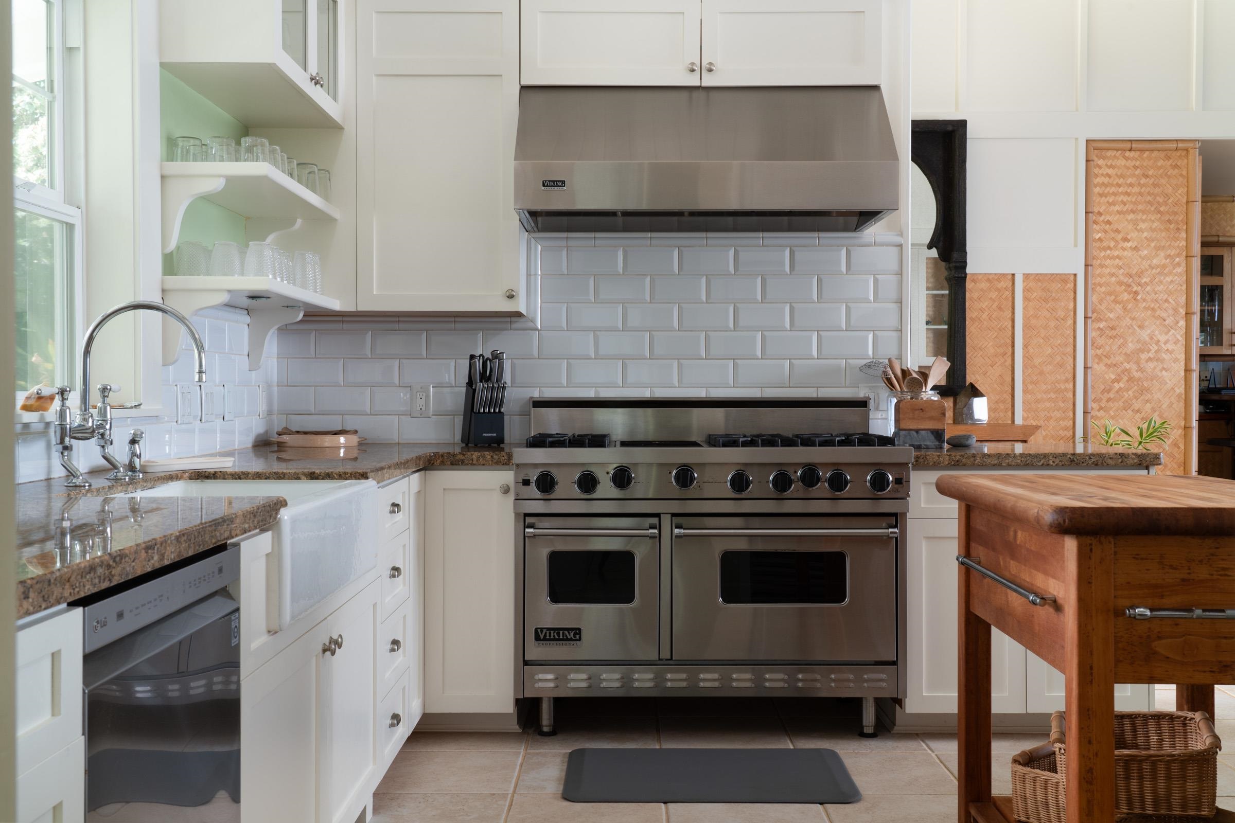 51 Kapohue Road Hana, HI 96713 - Photo 30 of 50 a kitchen with a stove and a sink