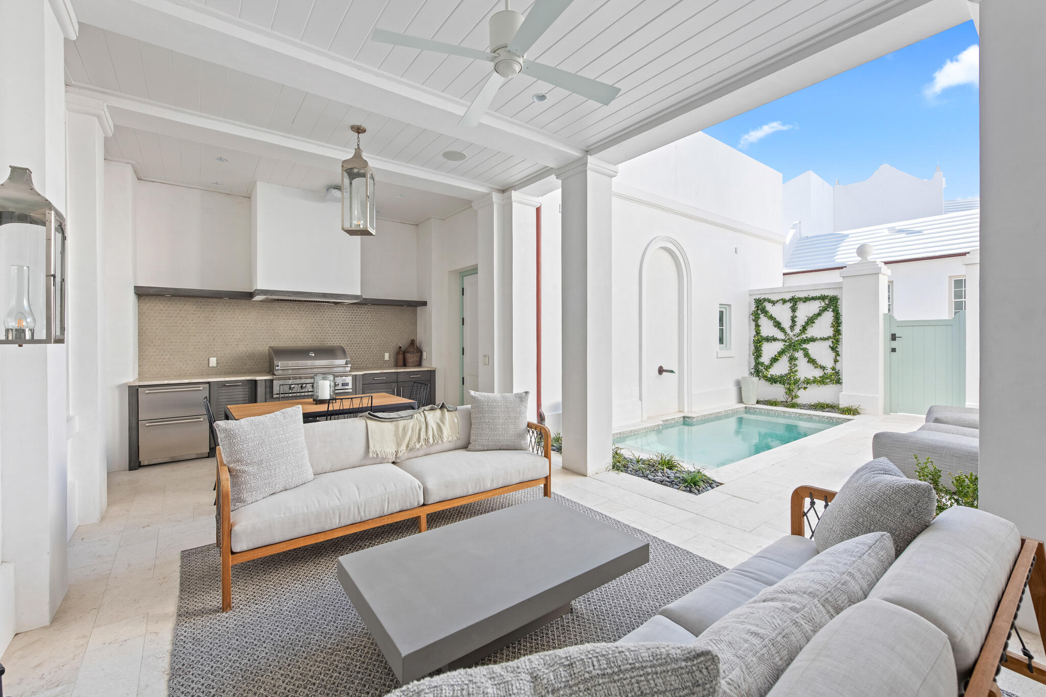 16 Smugglers Alley Inlet Beach, Unit BB6 Inlet Beach, FL 32461 - Photo 17 of 57 a living room with furniture and a large window