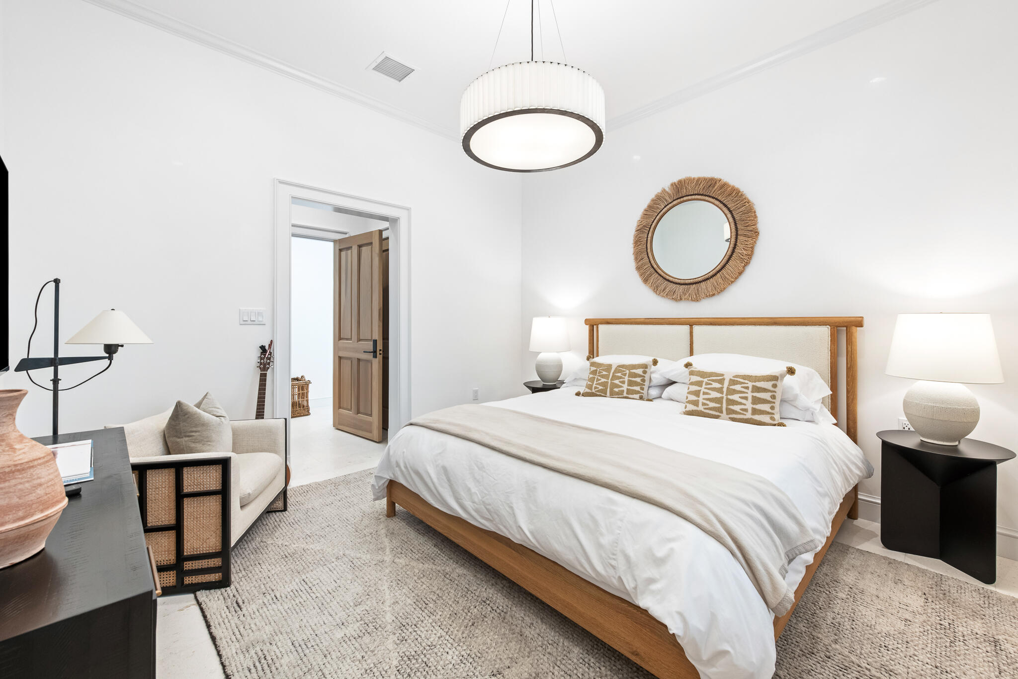 16 Smugglers Alley Inlet Beach, Unit BB6 Inlet Beach, FL 32461 - Photo 23 of 57 a bedroom with bed and wooden floor