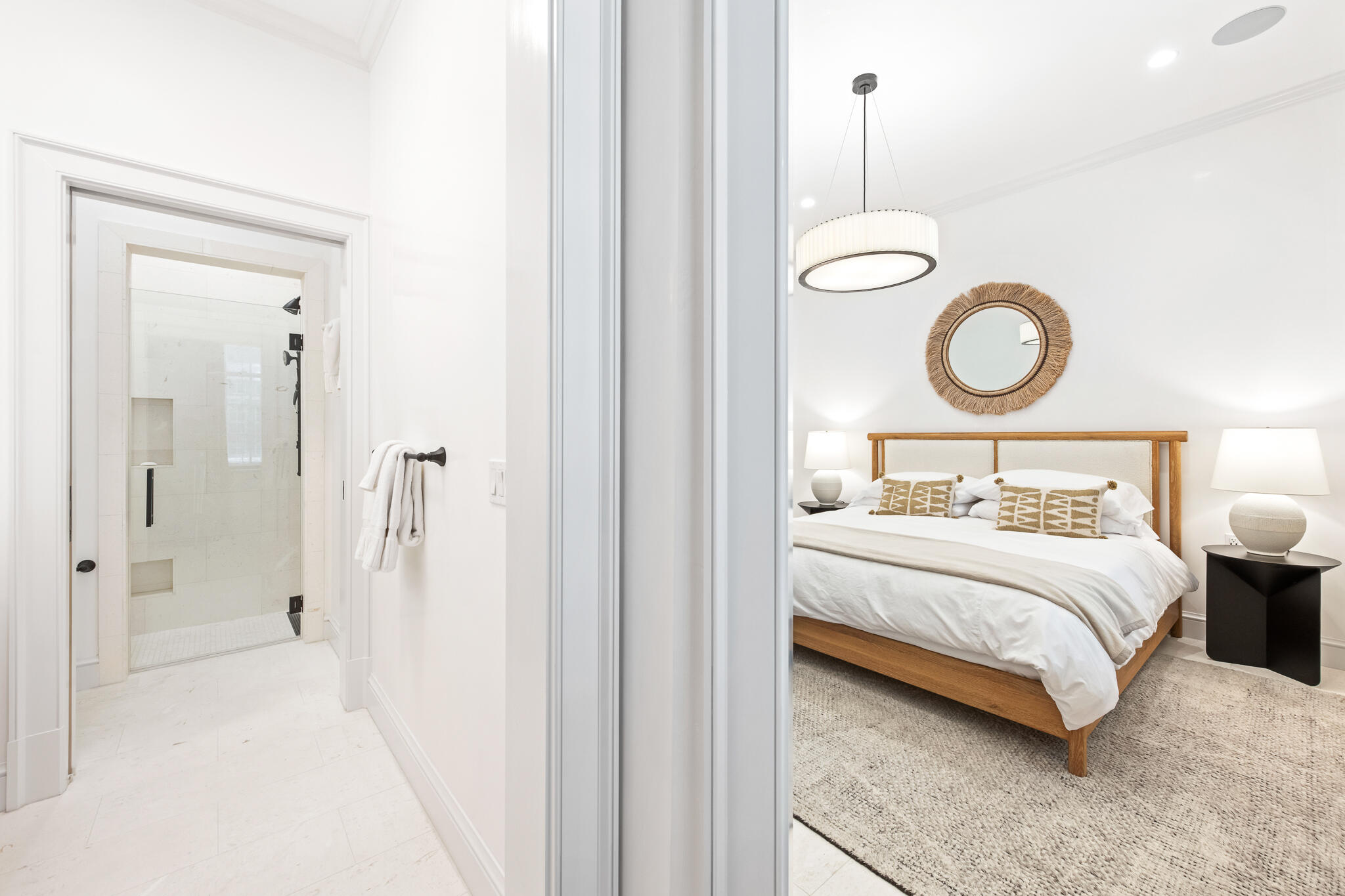 16 Smugglers Alley Inlet Beach, Unit BB6 Inlet Beach, FL 32461 - Photo 24 of 57 a bedroom with a bed and a closet