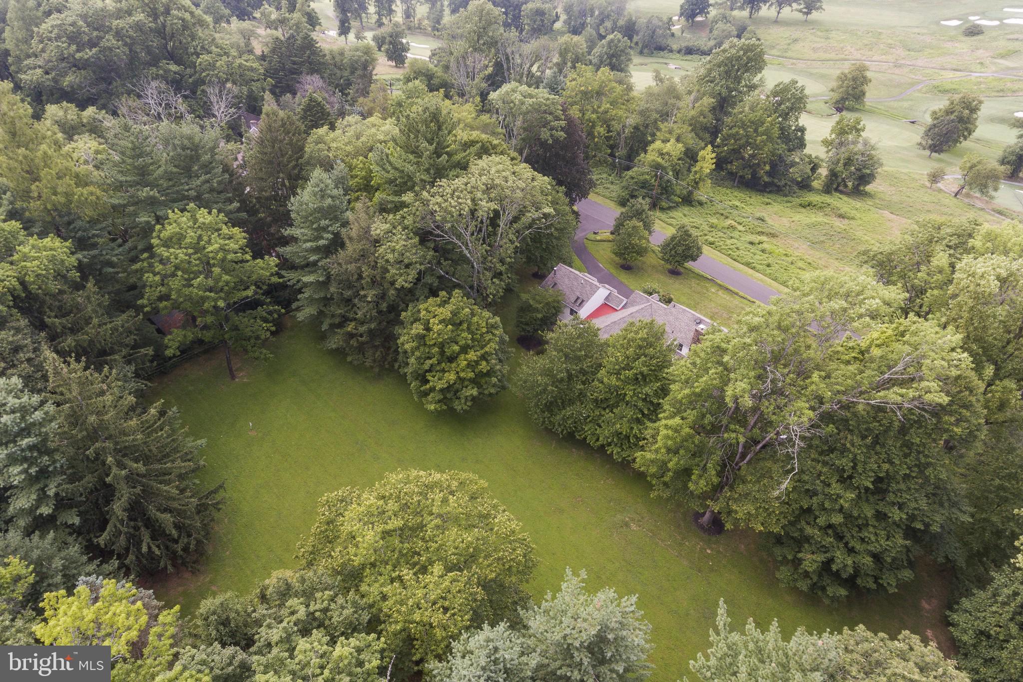 2161 Paper Mill Road Huntingdon Valley, PA 19006 - Photo 51 of 56 Ariel View Rear Yard and and Roof Top View
