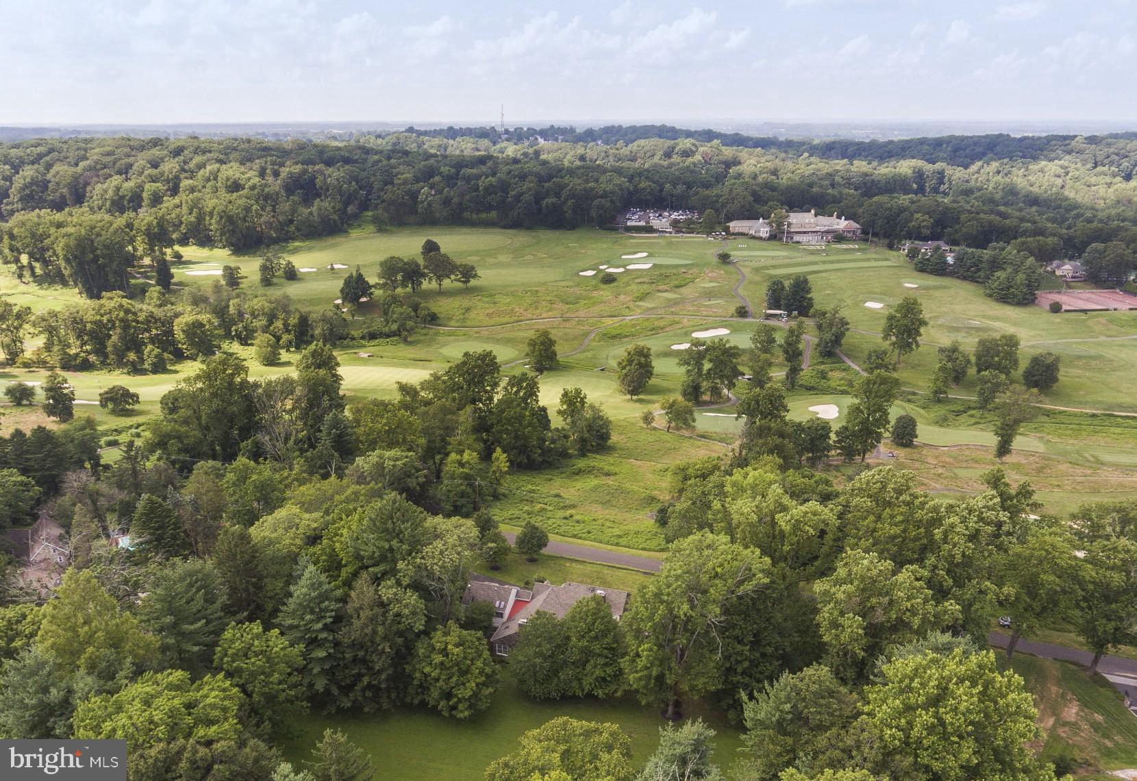 2161 Paper Mill Road Huntingdon Valley, PA 19006 - Photo 54 of 56 Ariel from Behind House to Gold Course