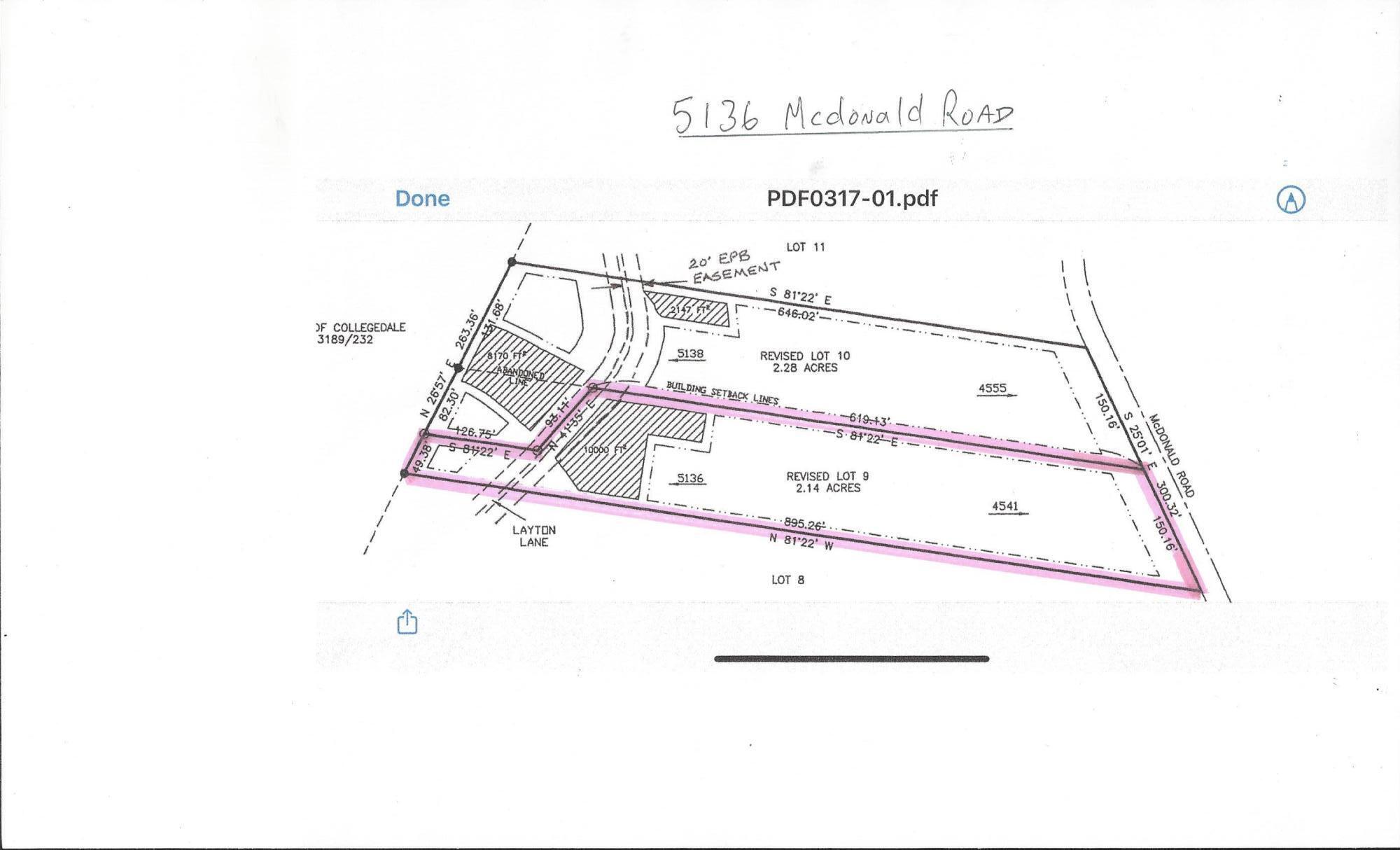 5136 McDonald Road Apison, TN 37302 - Photo 3 of 19 5136 MCDONALD PLAT JPG