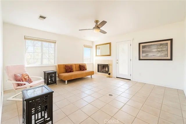 a living room with furniture and a couch