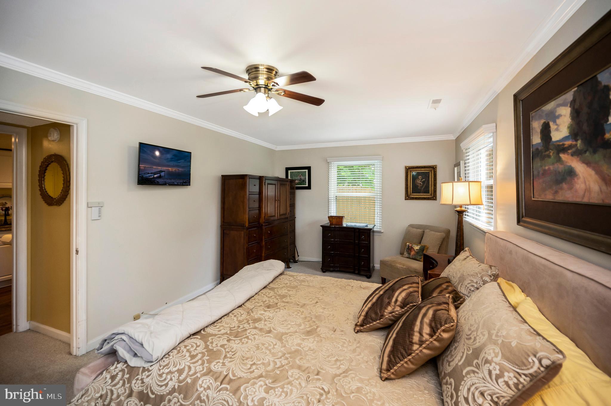 14 Apache Terrace Fredericksburg, VA 22401 - Photo 28 of 38 a bedroom with a bed and a flat screen tv