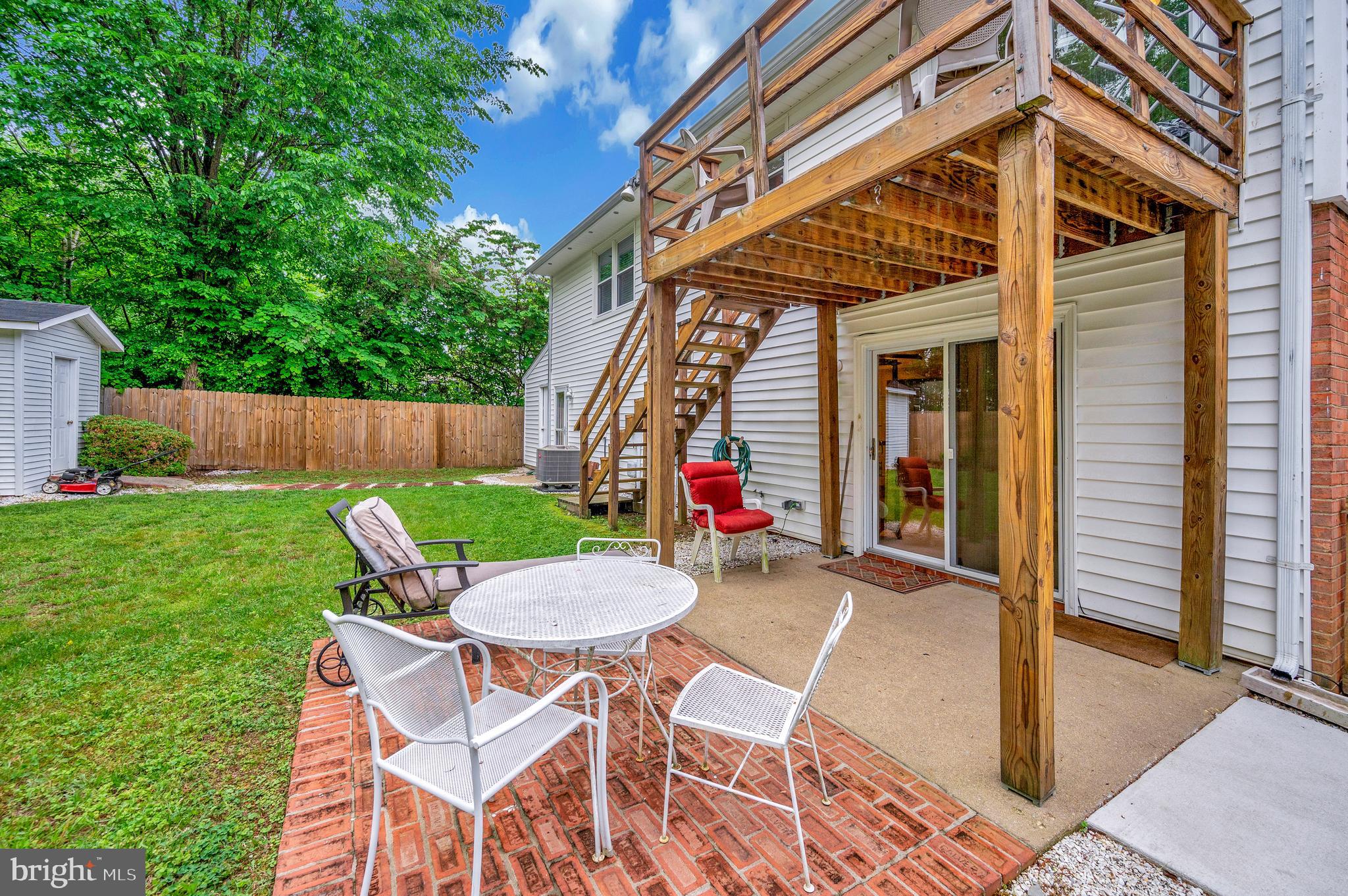 14 Apache Terrace Fredericksburg, VA 22401 - Photo 35 of 38 a backyard of a house with outdoor seating