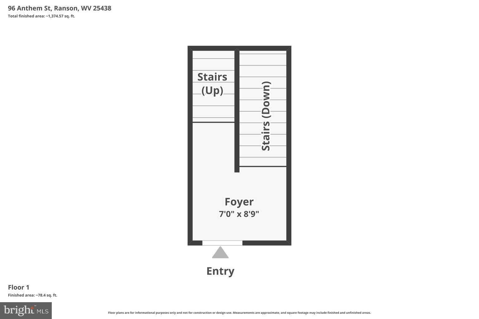 96 Anthem Street Ranson, WV 25438 - Photo 37 of 41 Entry Level Floor Plans