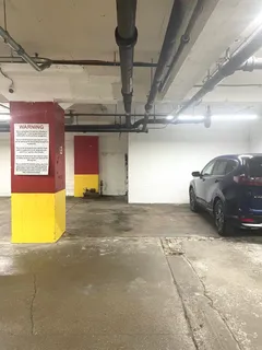 a view of parking garage