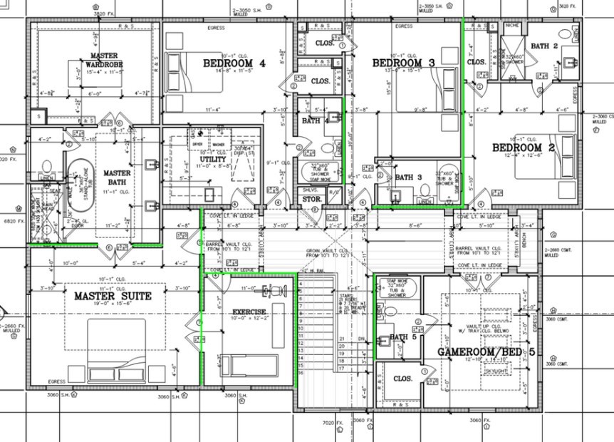 3855 Gramercy Street Houston, TX 77025 - Photo 48 of 50 Location of additional batt insulation inside the walls for sound minimization.