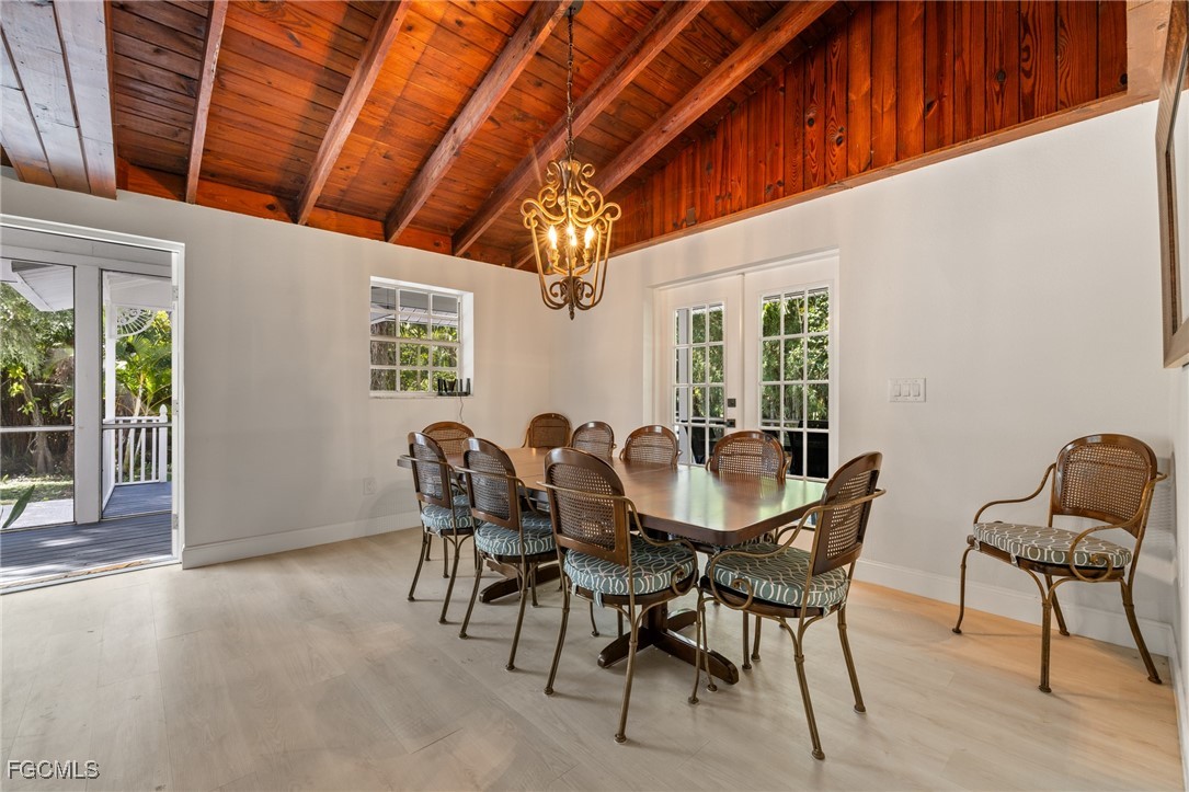 17780-800 Caloosa Road Alva, FL 33920 - Photo 21 of 42 a view of a dining room with furniture window and outside view