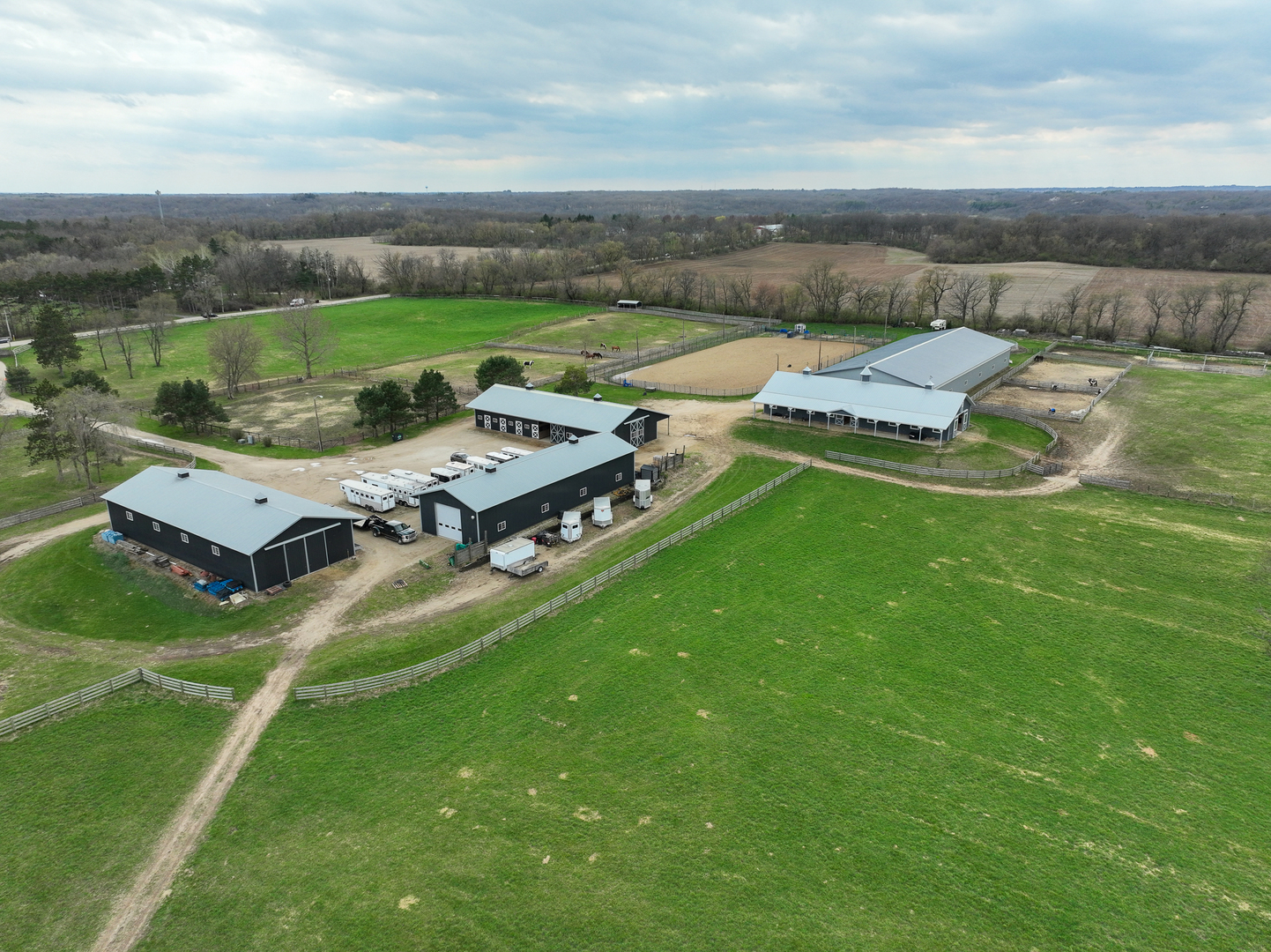 8206 Bull Valley Road Bull Valley, IL 60098 - Photo 5 of 56 an aerial view of a house with garden space and street view