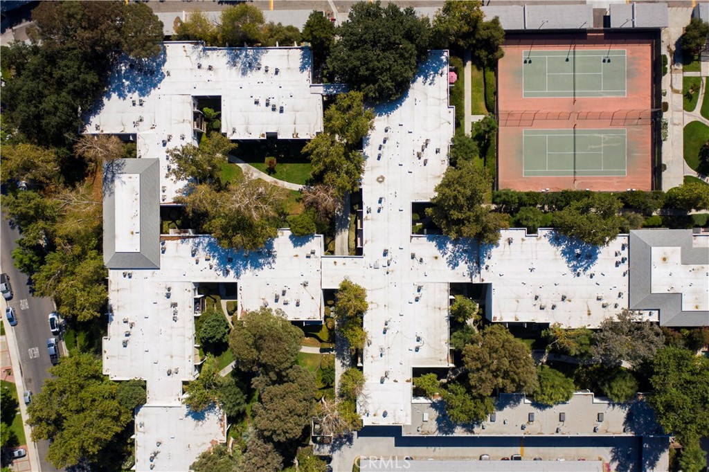 23515 Lyons Avenue, Unit 277 Valencia, CA 91355 - Photo 29 of 29 an aerial view of building with outdoor space