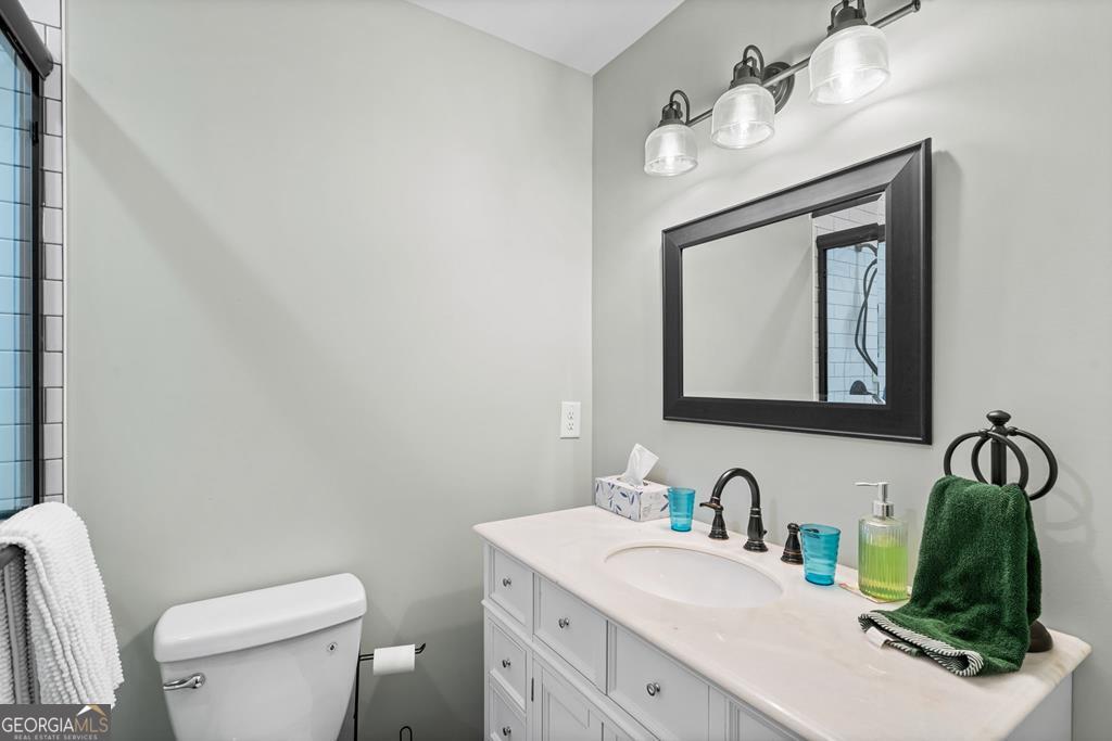 270 Hiawassee River Road Murphy, NC 28906 - Photo 24 of 50 a bathroom with a toilet sink and mirror