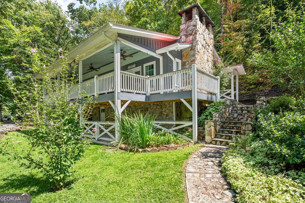 270 Hiawassee River Road Murphy, NC 28906 - Photo 4 of 50 a view of a house with backyard
