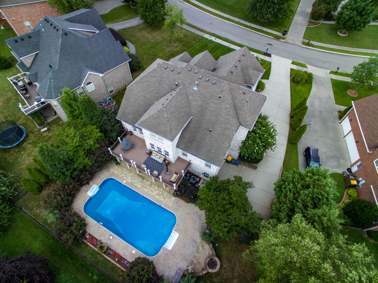 1621 Fair House Road Spring Hill, TN 37174 - Photo 30 of 30 an aerial view of a house with outdoor space and a swimming pool