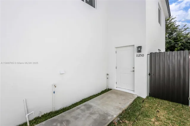 a view of balcony with garden