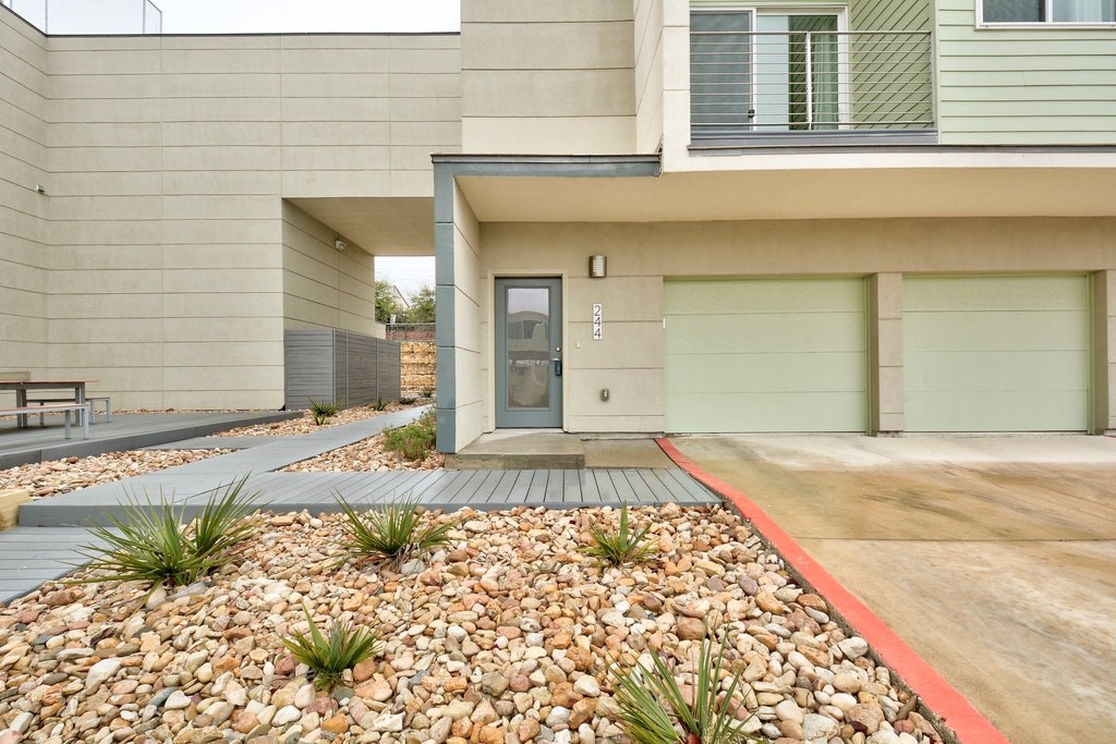 a front view of a house