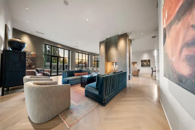 a front view of a house with parking