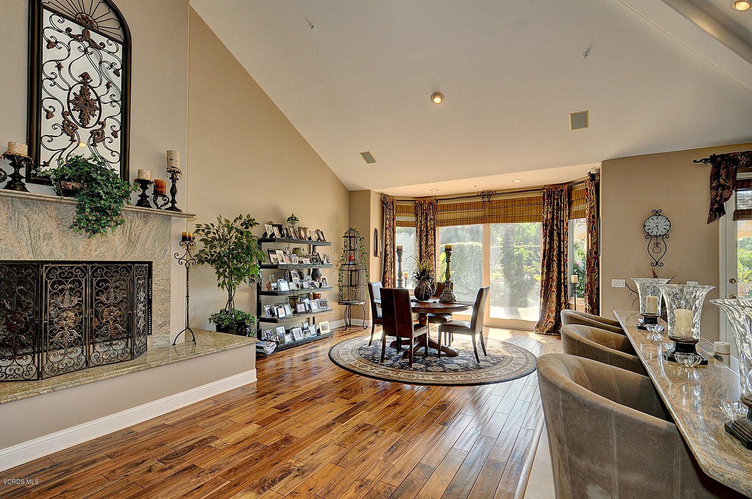 11186 Red Barn Road Camarillo, CA 93012 - Photo 15 of 41 a view of a dining room with furniture window and wooden floor