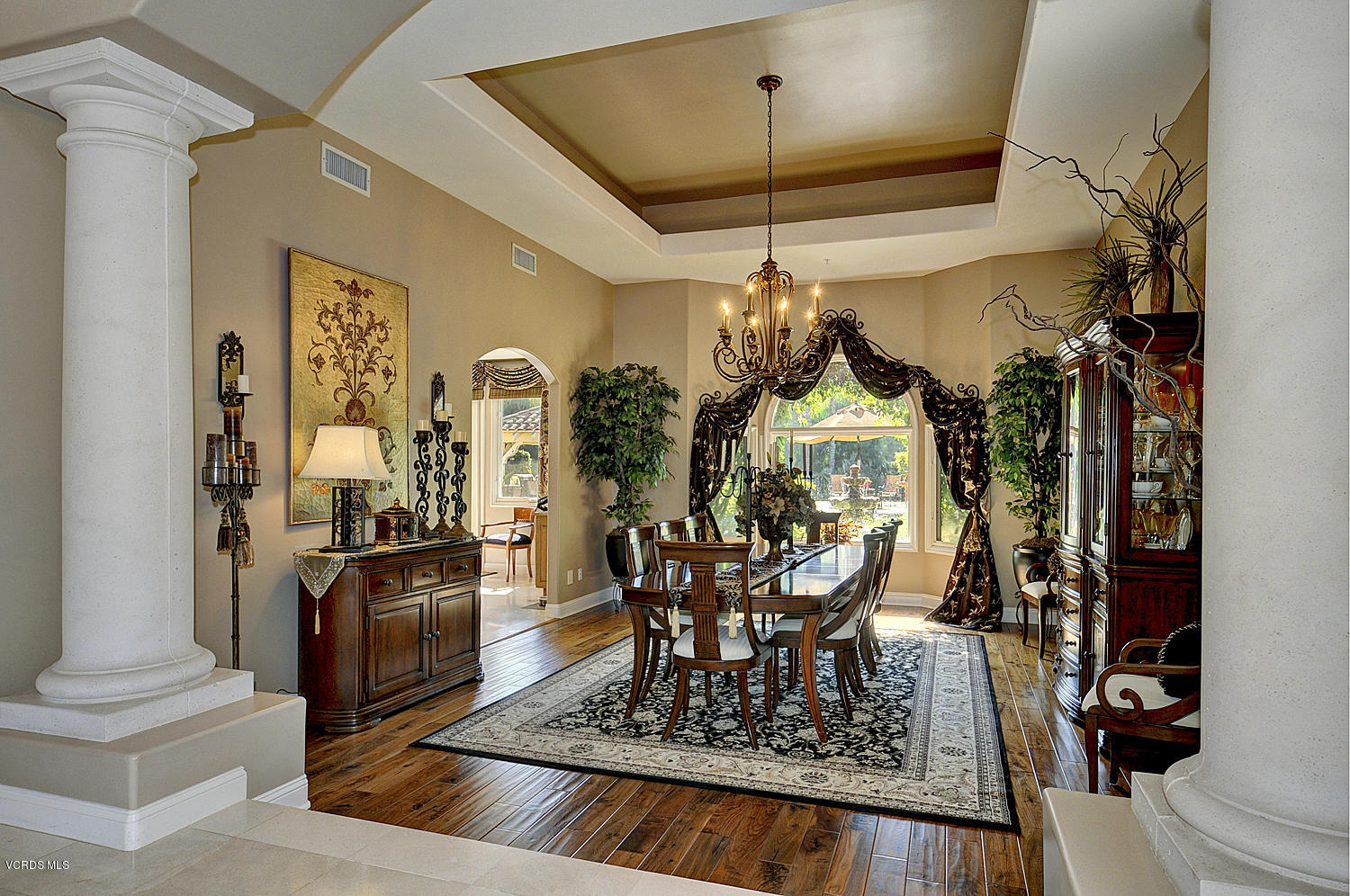 11186 Red Barn Road Camarillo, CA 93012 - Photo 10 of 41 a view of a dining room with furniture window and wooden floor