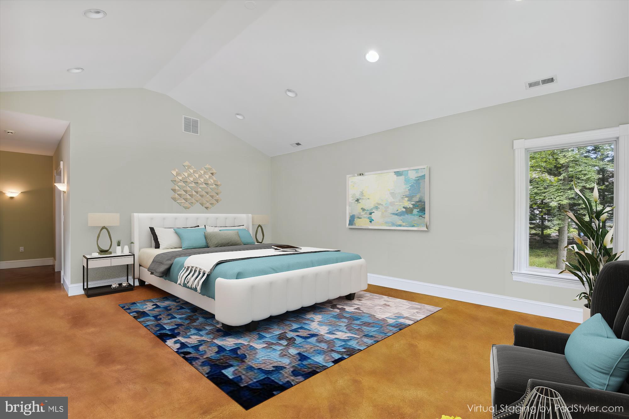 357 Forest Beach Road Annapolis, MD 21409 - Photo 25 of 91 Primary Bedroom w/ W/I Closet (staged)