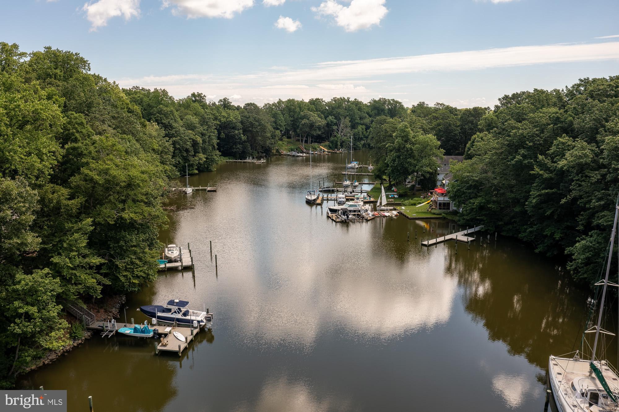 357 Forest Beach Road Annapolis, MD 21409 - Photo 45 of 91 a view of a lake with boats and trees in the background