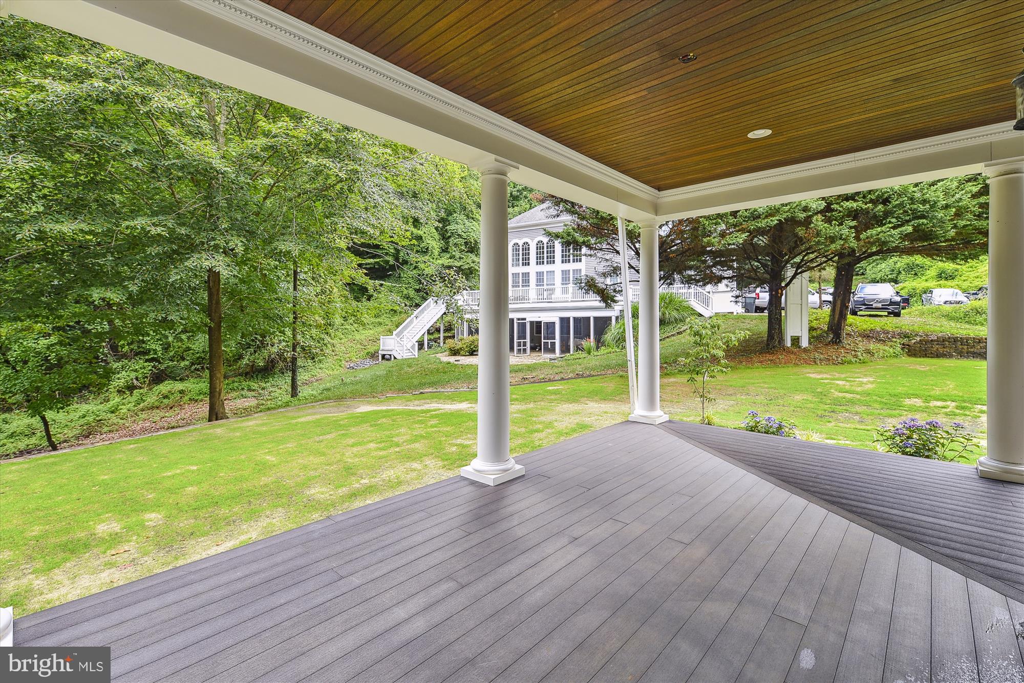 357 Forest Beach Road Annapolis, MD 21409 - Photo 62 of 91 Mahogany ceiling w/ rough -in for 3 ceiling fans