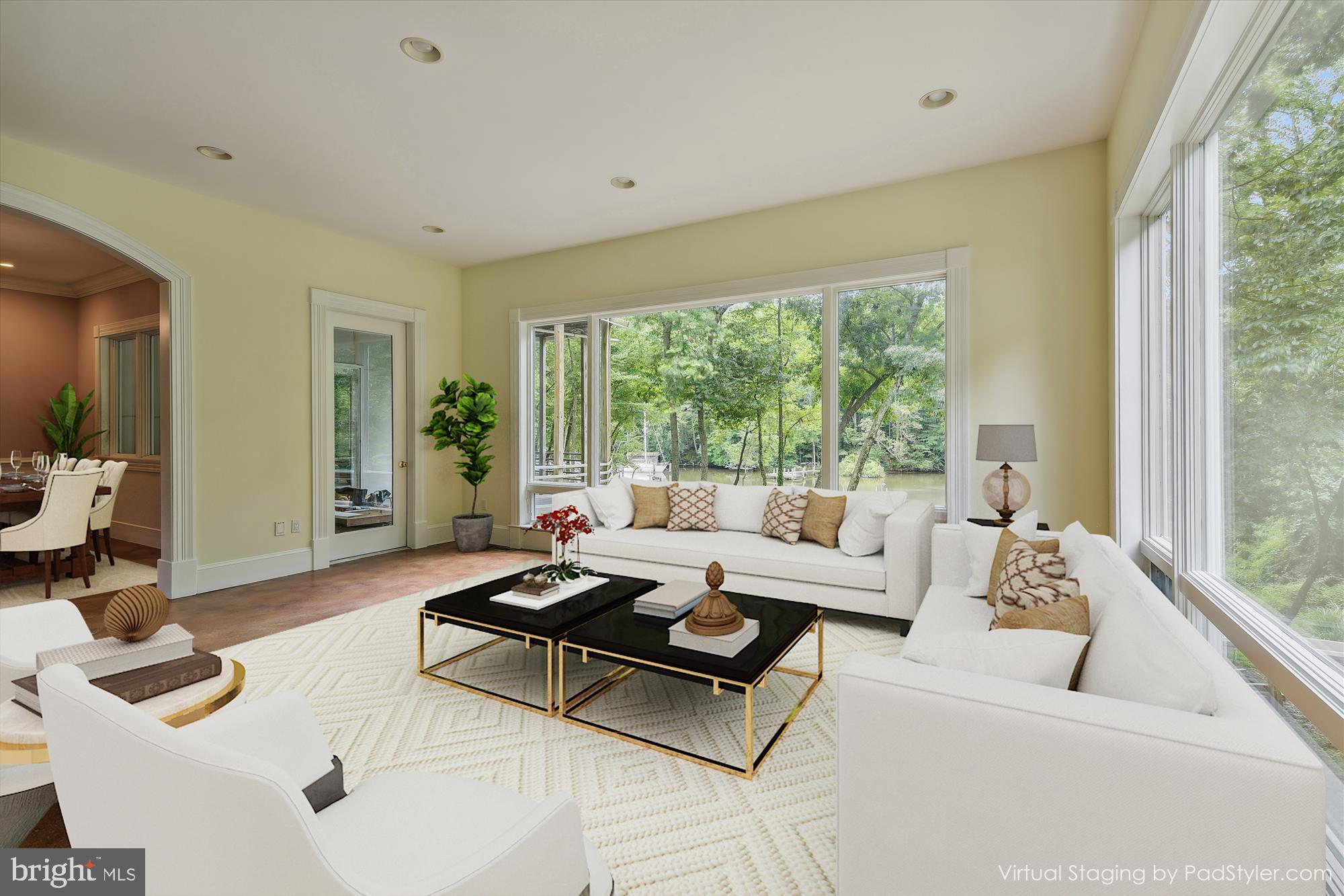 357 Forest Beach Road Annapolis, MD 21409 - Photo 8 of 91 a living room with furniture and a large window