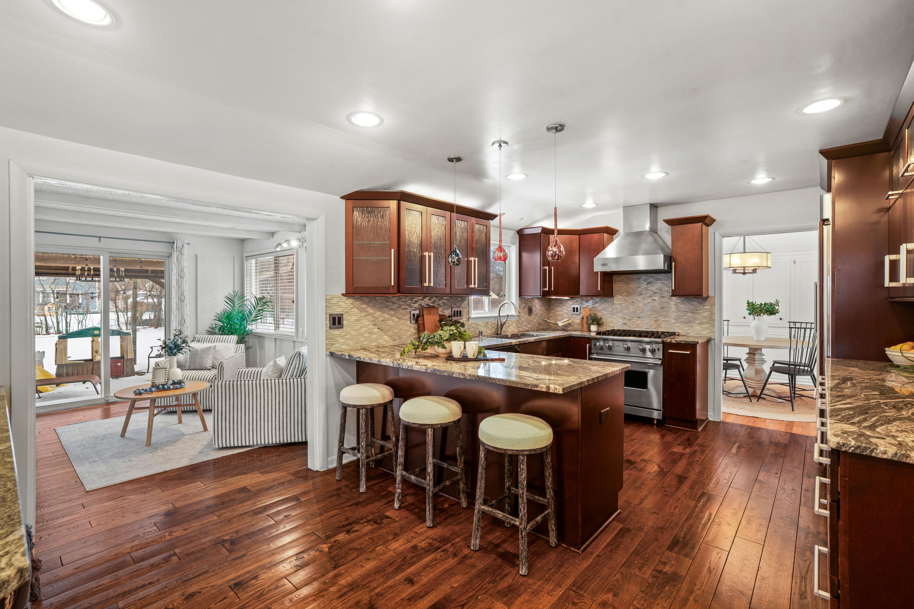 8930 North Maitland Road Bayside, WI 53217 - Photo 6 of 47 Kitchen into Sunroom