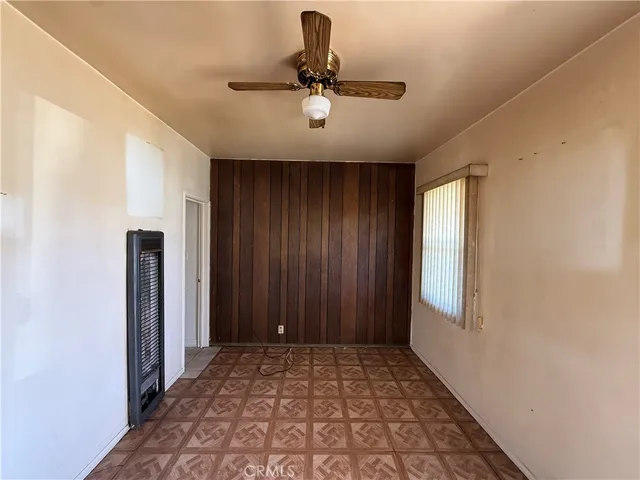 a view of an entryway with a chandelier