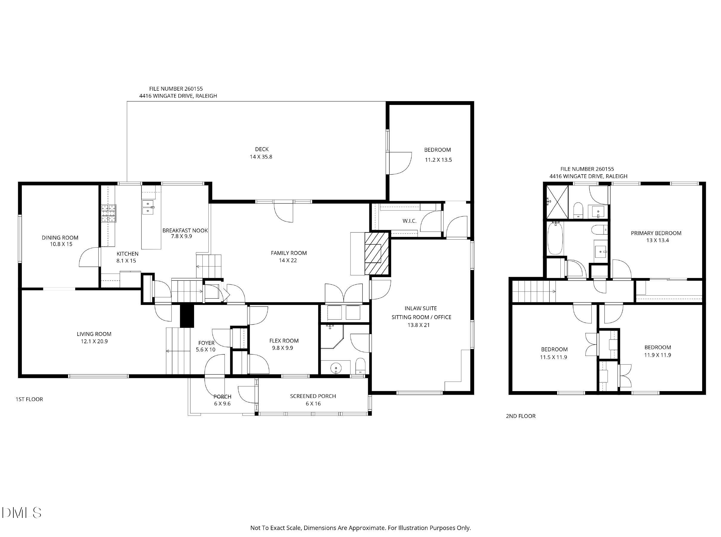 4416 Wingate Drive Raleigh, NC 27609 - Photo 34 of 34 FLOORPLAN