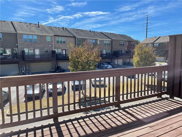 a view of a roof deck