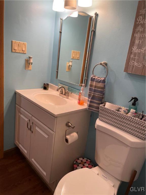 147 Tilly Lane Effort, PA 18330 - Photo 20 of 48 a bathroom with a toilet sink and mirror