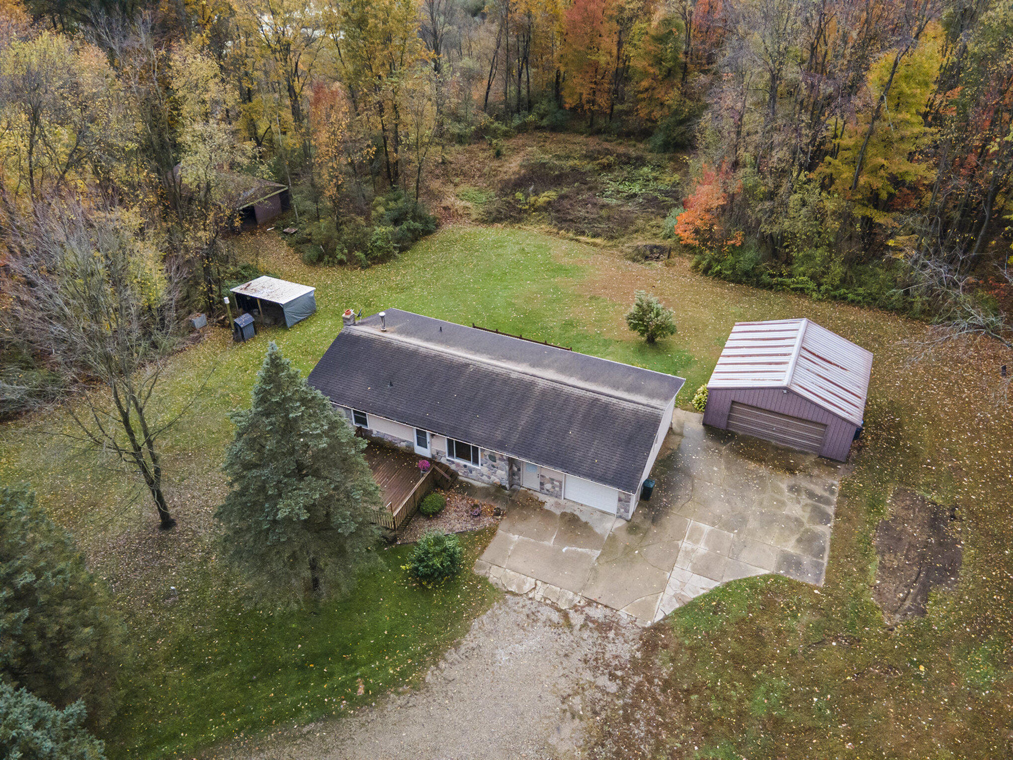 6371 Wood School Road Freeport, MI 49325 - Photo 42 of 44 6371 Wood School Areial 3