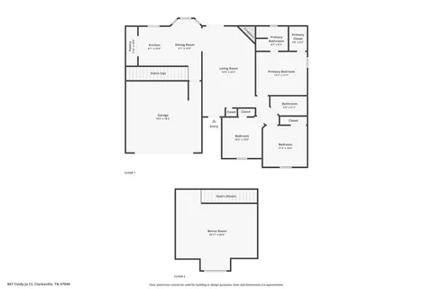 $365,000 | 967 Cindy Jo Court, Clarksville, TN 37040