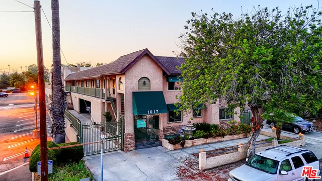 a view of a house with a patio