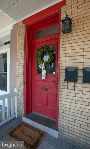 a view of front door of a house
