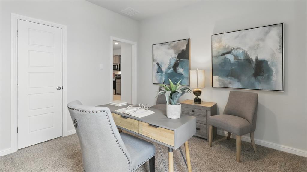 705 Amber Flds Drive Ponder, TX 76259 - Photo 25 of 35 a dining room with furniture and wooden floor
