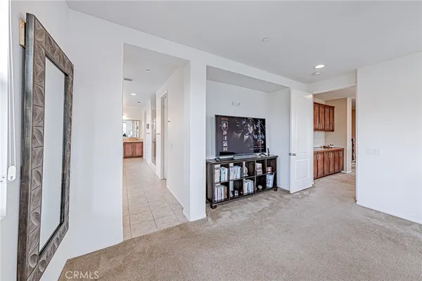 a white bath tub sitting in a bathroom
