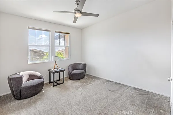 a view of a hallway with closet area