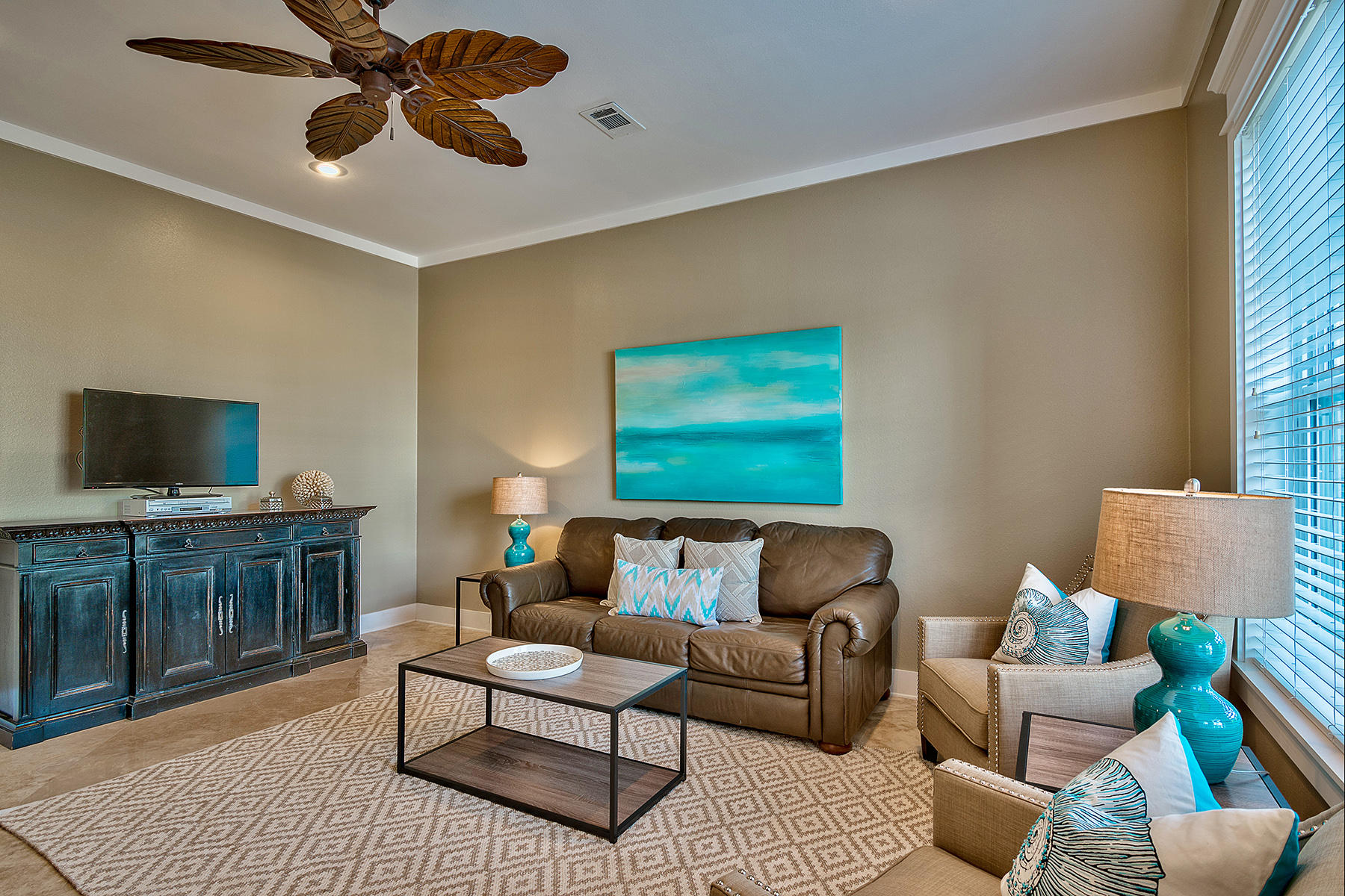 171 Chivas Lane Santa Rosa Beach, FL 32459 - Photo 20 of 32 a living room with furniture and a flat screen tv