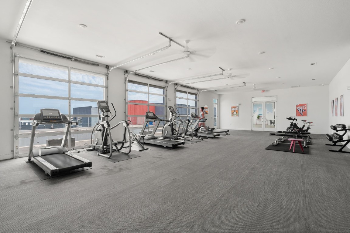 4361 South Congress Avenue, Unit 237 Austin, TX 78745 - Photo 26 of 28 a view of a room with gym equipment