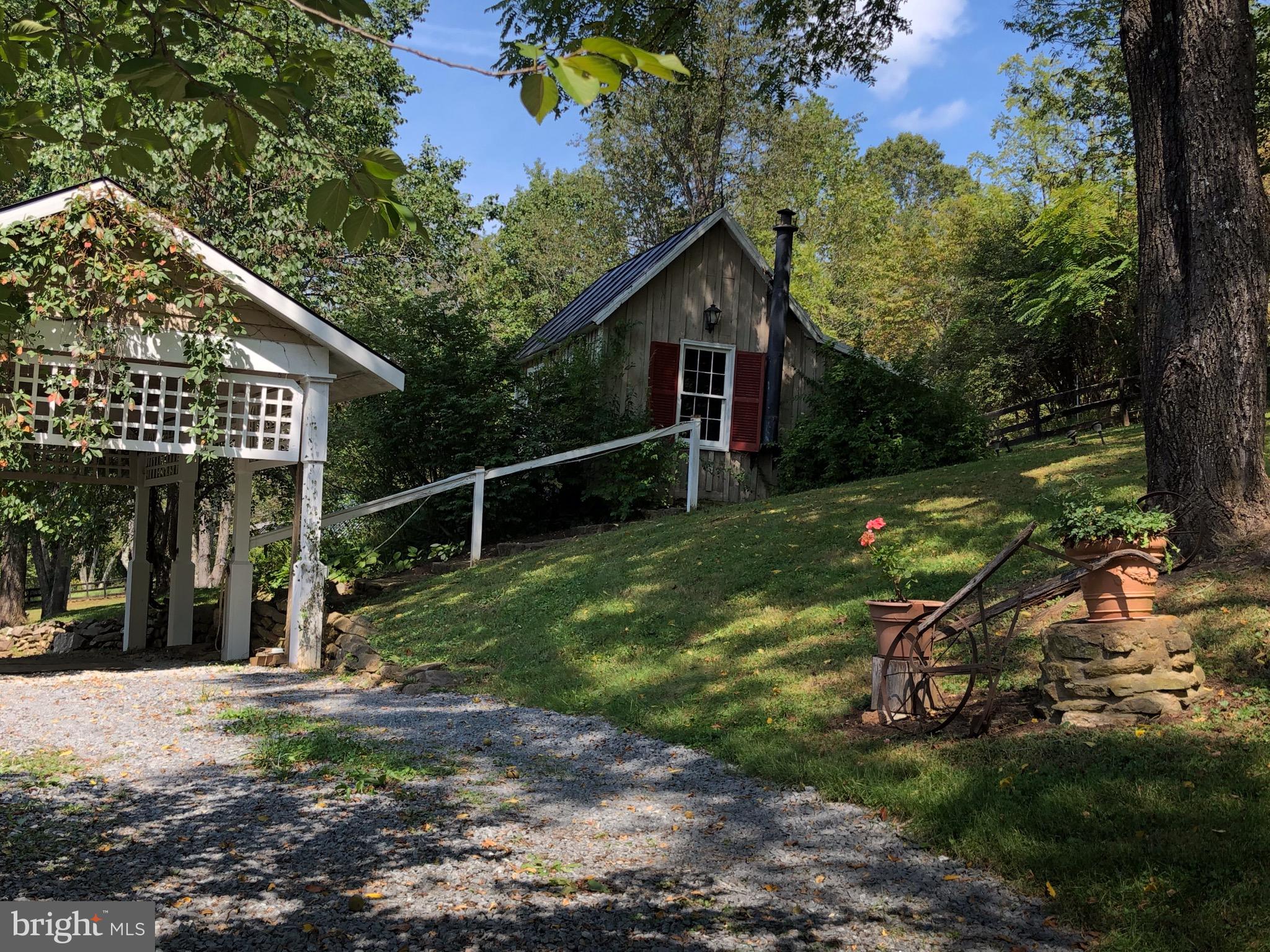3131 Slate Mills Road Sperryville, VA 22740 - Photo 73 of 105 The Porte-Cochere and "Hill House"
