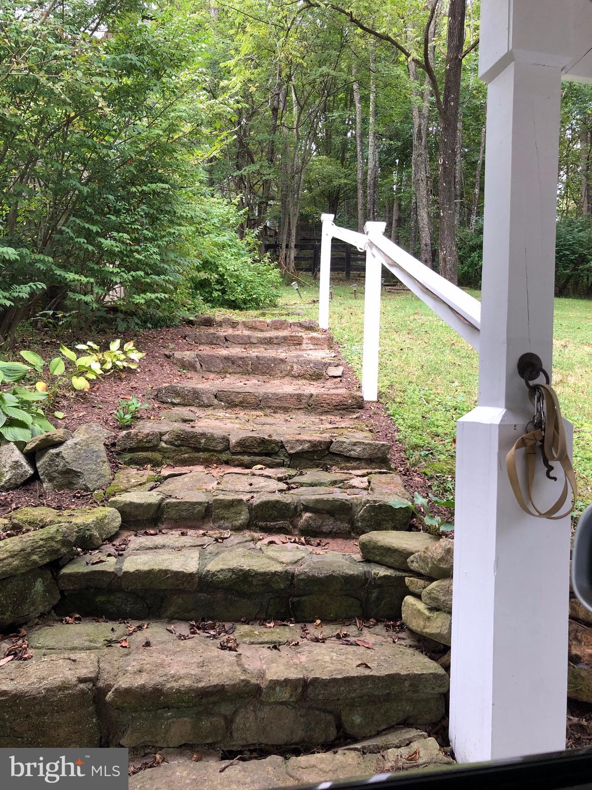 3131 Slate Mills Road Sperryville, VA 22740 - Photo 74 of 105 Stone steps from the main house to the Hill House