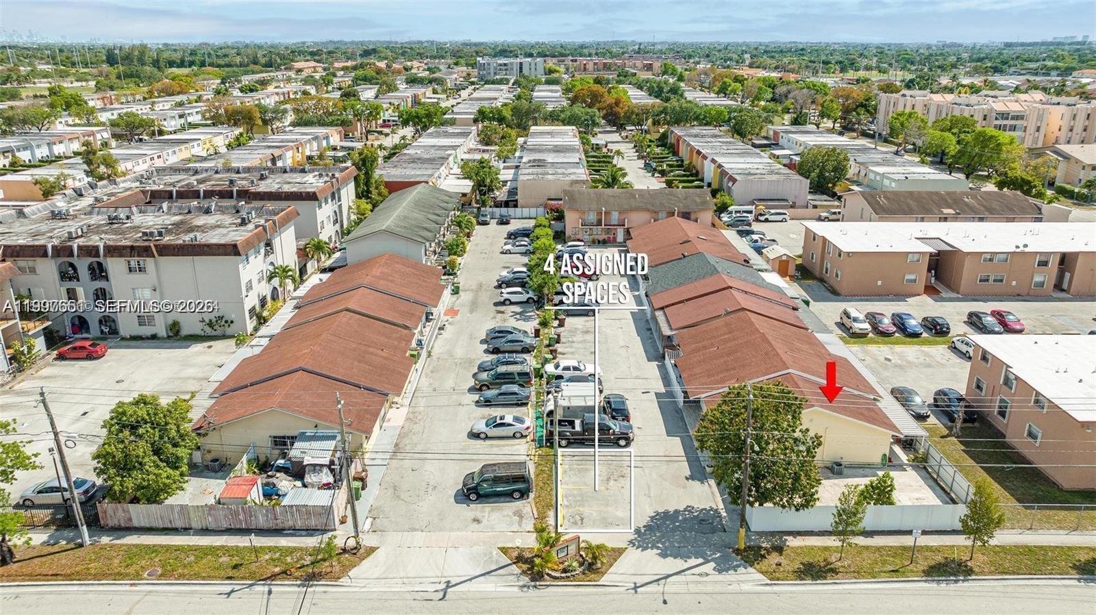 330 West 74th Place, Unit 330 Hialeah, FL 33014 - Photo 31 of 31 an aerial view of residential houses and outdoor space